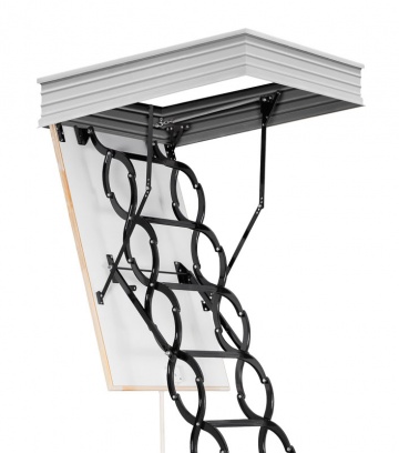 Metal ceiling stairs